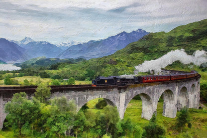 Original Wizard Train Canvas Print