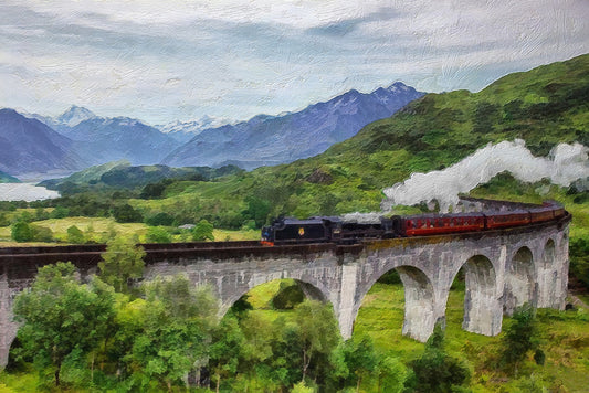 Original Wizard Train Canvas Print